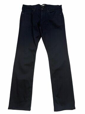 Paige Federal Slim Straight Jeans Dark Wash Blue Size 34 W | 33 L
